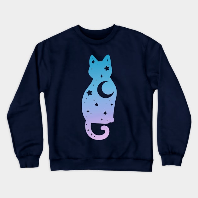 Starry Cat Crewneck Sweatshirt by Starling